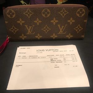 Authentic Louis Vuitton Clemente Fuchsia Wallet